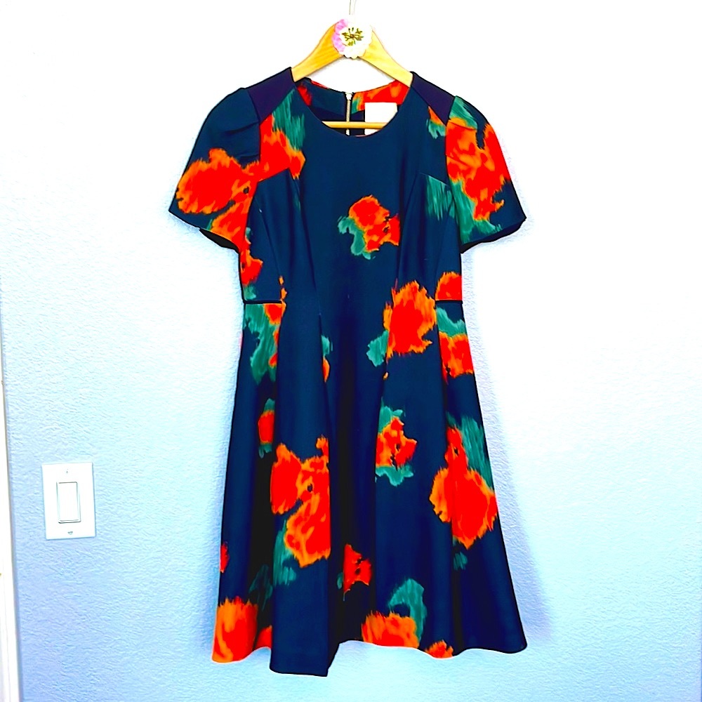 Fitted Retro Anthropologie Dress. - Picture 1 of 9